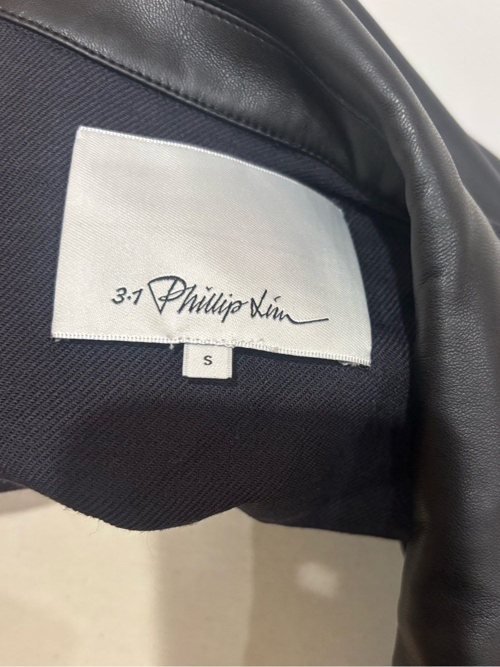 3.1 Phillip Lim Mixed Media Shirt Jacket, Size: S - Picture 15 of 15